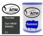 Preview: Hyundai, Gun Metal Metallic, 2J: 500ml Lackdose, von ATW Autoteile West.